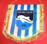 Fanion fotbal - PESCARA CALCIO (ITALIA) - folie de protectie si dimensiuni mari 32X24 cm