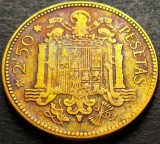 Moneda istorica 2.5 Pesetas - SPANIA, anul 1956 (model 1953) *cod 1331 A, Europa