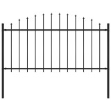 vidaXL Gard de grădină Woerden cu v&acirc;rf tip suliță din oțel 170x150 cm negru 144943