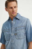 G-Star Raw camasa jeans barbati, cu guler clasic, regular, D24602-D539