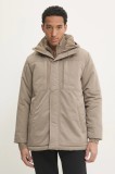 Hollister Co. geaca barbati, culoarea bej, de tranzitie, KI332-4115