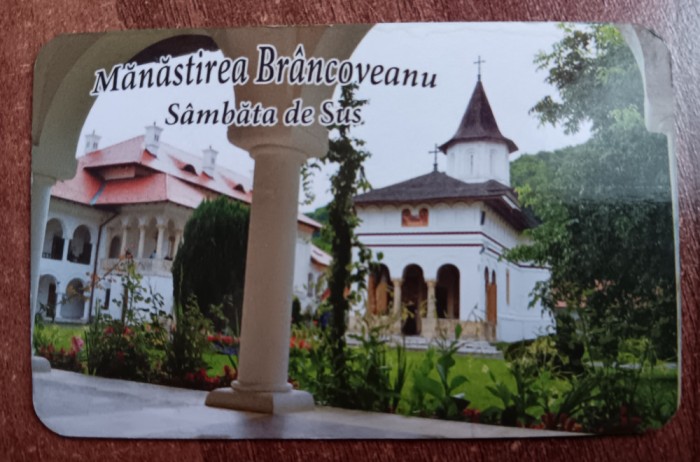 D1 - Magnet frigider - tematica turism - Manastirea Brancoveanu - Romania 75