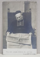 EMIL GARLEANU CATRE A. D. XENOPOL * , CARTE POSTALA ILUSTRATA, FOTOGRAFIE SATIRICA , CIRCULATA , CLASICA , DATATA 1902
