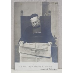 EMIL GARLEANU CATRE A. D. XENOPOL * , CARTE POSTALA ILUSTRATA, FOTOGRAFIE SATIRICA , CIRCULATA , CLASICA , DATATA 1902