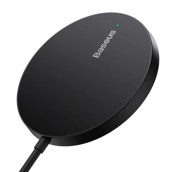 INCARCATOR wireless Baseus Simple Mini3 15W, magnetic, compatibilitate smartphones, cablu Type-C la Type-C inclus, negru &quot;CCJJ040001&quot; (timbru verde 0.
