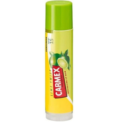 Balsam Stick Hidratant pentru Buze, Carmex, cu SPF15 si Lime, 4.25 g foto