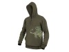 Hanorac Pescuit Delphin Tackle Crap Verde, Bumbac/Poliester, Buzunare, Gluga - Imbracaminte Pescar