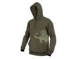 Hanorac Pescuit Delphin Tackle Crap Verde, Bumbac/Poliester, Buzunare, Gluga - Imbracaminte Pescar