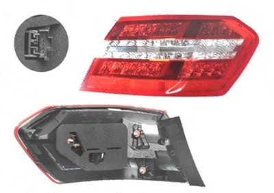 Stop spate lampa Mercedes Clasa E (W212) Sedan/Combi, 09.2009-02.2013, spate, Dreapta, SEDAN, partea exterioara; LED; fara suport bec, DEPO foto