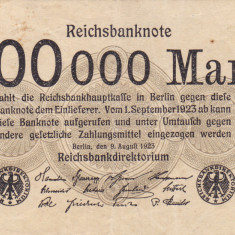 GERMANIA 200.000 marci 1923 VF+++!!!