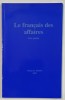 LE FRANCAIS DES AFFAIRES par ILEANA CONSTANTINESCU , 2005