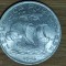 R08 Portugalia - moneda mare 12.4g argint - 10 escudos 1954 AU- superba barca panze
