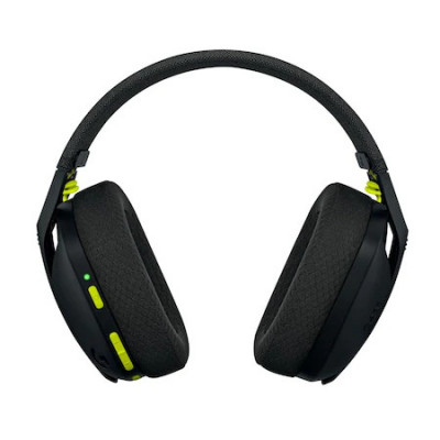 Casti gaming wireless Logitech G435 Lightspeed, Black/Neon Yellow foto