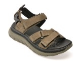 Sandale GEOX kaki, U55L0A, din piele ecologica