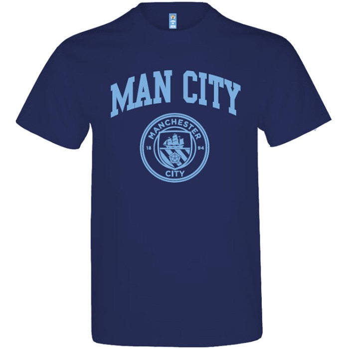 Manchester City tricou de bărbați Crest navy - M