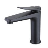 Baterie Lavoar Monopiesa Dimensiune Medie cu Ventil Click-Clack Lemark Bronx LM3737BL Negru