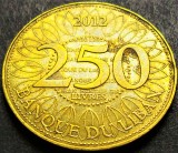 Cumpara ieftin Moneda exotica 250 LIVRE(S) - LIBAN, anul 2012 * cod 381 B, Asia