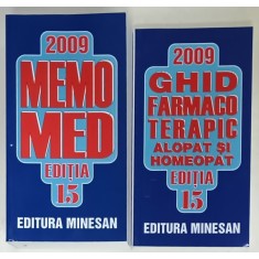 MEMOMED + GHID FARMACOTERAPIC ALOPAT SI HOMEOPAT , 2 VOLUME , EDITIA 15 , 2009