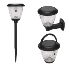 Lampa Solară de Exterior cu Senzor de Lumină, 30W, 1800lm, Iluminat Eficient pentru Grădină și Terasă Prindere cu tarus sau brat