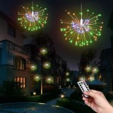 Instalatie luminoasa cu incarcare solara, cu telecomanda, 8 moduri iluminare,