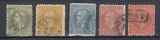 ROMANIA 1876 LP 39 REGELE CAROL I EMISIUNEA I BUCURESTI SERIE STAMPILATA, Stampilat