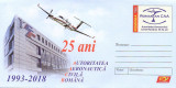 Aviatie, Autoritatea Aeronautica Civila Romana - 25 de ani, intreg postal 2018, Dupa 1950