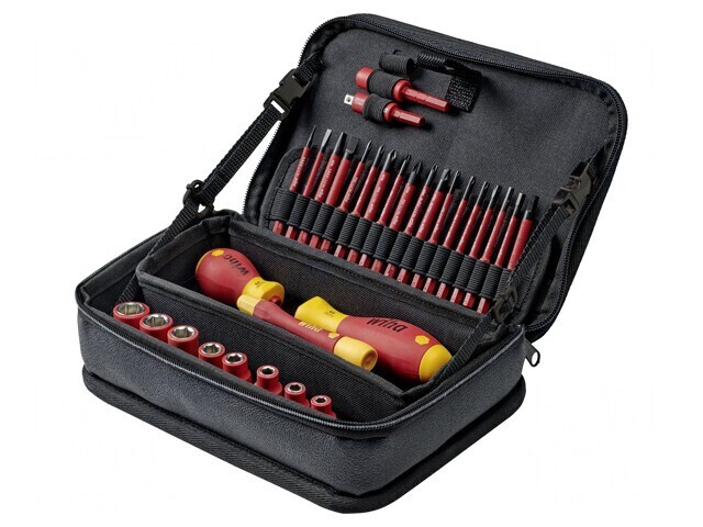 Set Şurubelniţe Izolate 1kVAC cu Geantă ElectricVario - 31 Bucăţi