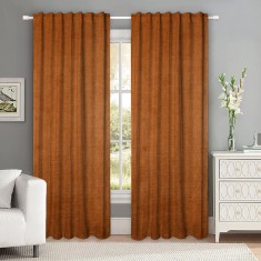 Draperie tip tesatura in cu rejansa transparenta cu ate pentru galerie, Madison, 150x270 cm, densitate 700 g/ml, Ruffina, 1 buc