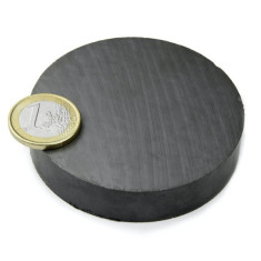Magnet ferita disc Ø70&#215;15 mm, putere 8,4 kg, Y35
