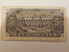 Romania 1952 5 lei 2 cifre f 47 672921 foto