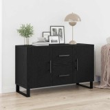 VidaXL Dulap, stejar negru, 100x36x60 cm, lemn prelucrat