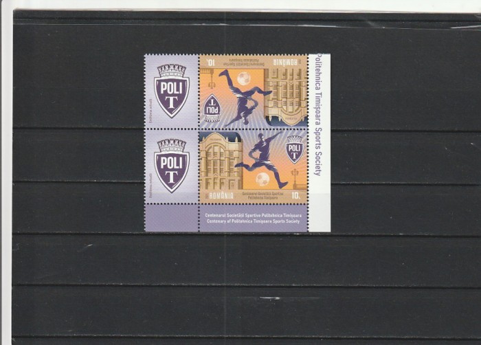 ROMANIA 2021 LP 2349 CENTENAR POLITEHNICA TIMISOARA 2 TIMBRE TETE BECHE MNH NESTAMPILATE