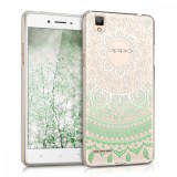 Cumpara ieftin Husa pentru OPPO F1, Silicon, Verde, 37583.71, Carcasa, Kwmobile