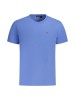Tricou barbati, cu logo brodat, Regular fit, Albastru deschis, M, L, XL, Napapijri