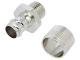 Conectori finali drepţi filet metric alamă IP54