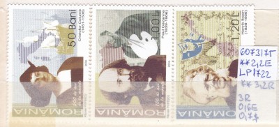 2006 Aniversari - Comemorari - Personalitati LP1722 MNH Pret 2,5+1Lei foto