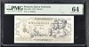 100 lei decembrie 1947 Eroare - filigran orizontal PMG64 unc bancnota gradata
