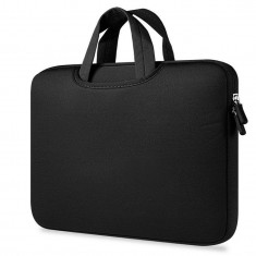 Husa Geanta Upzz Tech Protect Airbag Compatibila Cu Laptop 11 - 12 Inch ,negru foto
