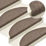 Gossi covorase scari autoadezive, 10 buc., crem, 65x21x4 cm, punch