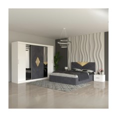 Dormitor Imperial Gri 140x200cm