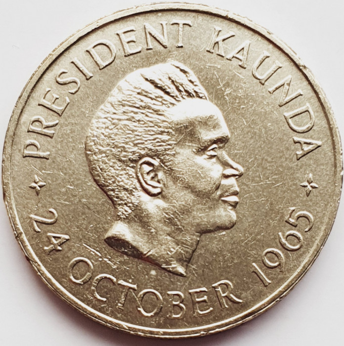2466 Zambia 5 shillings 1965 Independence of Zambia (tiraj 10.000) km 4