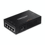 Injector Gigabit 4 x PoE+&#039;putere 65W - TRENDnet TPE-147GI SafetyGuard Surveillance