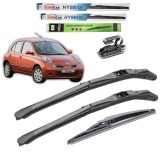 Cumpara ieftin Ștergătoare Nissan Micra K12 (2005&ndash;2010) TeamCar&reg; &ndash; Set Complet Hybrid