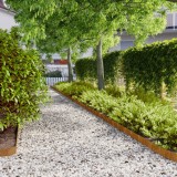 Borduri de gazon 10 buc. 10x103 cm otel Corten flexibil GartenMobel Dekor