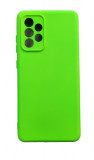 Huse silicon antisoc cu microfibra interior Samsung Galaxy A52 ; A52s Verde Neon, Husa