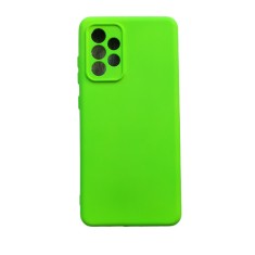 Huse silicon antisoc cu microfibra interior Samsung Galaxy A52 ; A52s Verde Neon