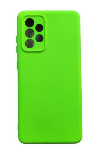 Huse silicon antisoc cu microfibra interior Samsung Galaxy A52 ; A52s Verde Neon