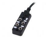 Cutie de conexiuni M8 PIN: 3 5m soclu 6A -20&divide;80&deg;C IP67 IN: 4