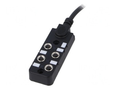 Cutie de conexiuni M8 PIN: 3 5m soclu 6A -20&amp;divide;80&amp;deg;C IP67 IN: 4 foto