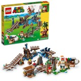LEGO&reg; Super Mario - Set de extindere - Plimbarea cu vagonetul minier a lui Diddy Kong 71425, 1157 piese